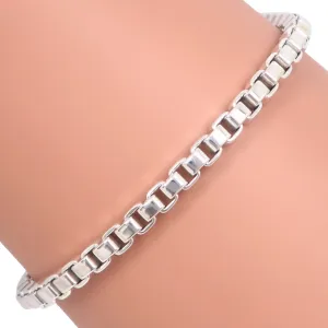 Interlocking Circle Bracelet Silver