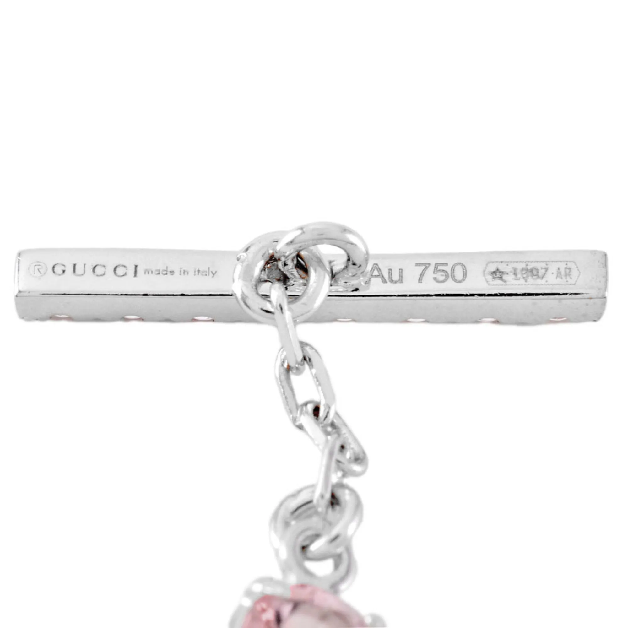 Interlocking G White Gold Bracelet with Box and Dust Bag