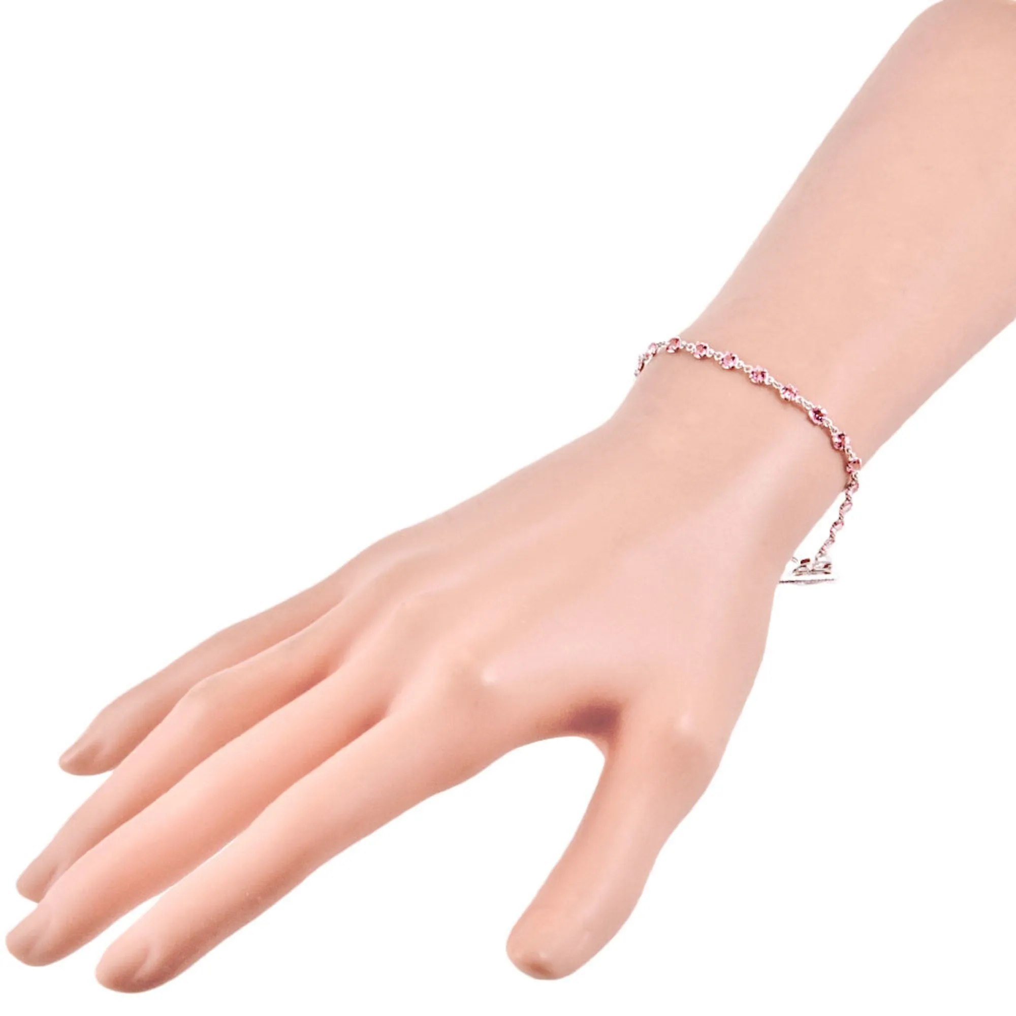 Interlocking G White Gold Bracelet with Box and Dust Bag
