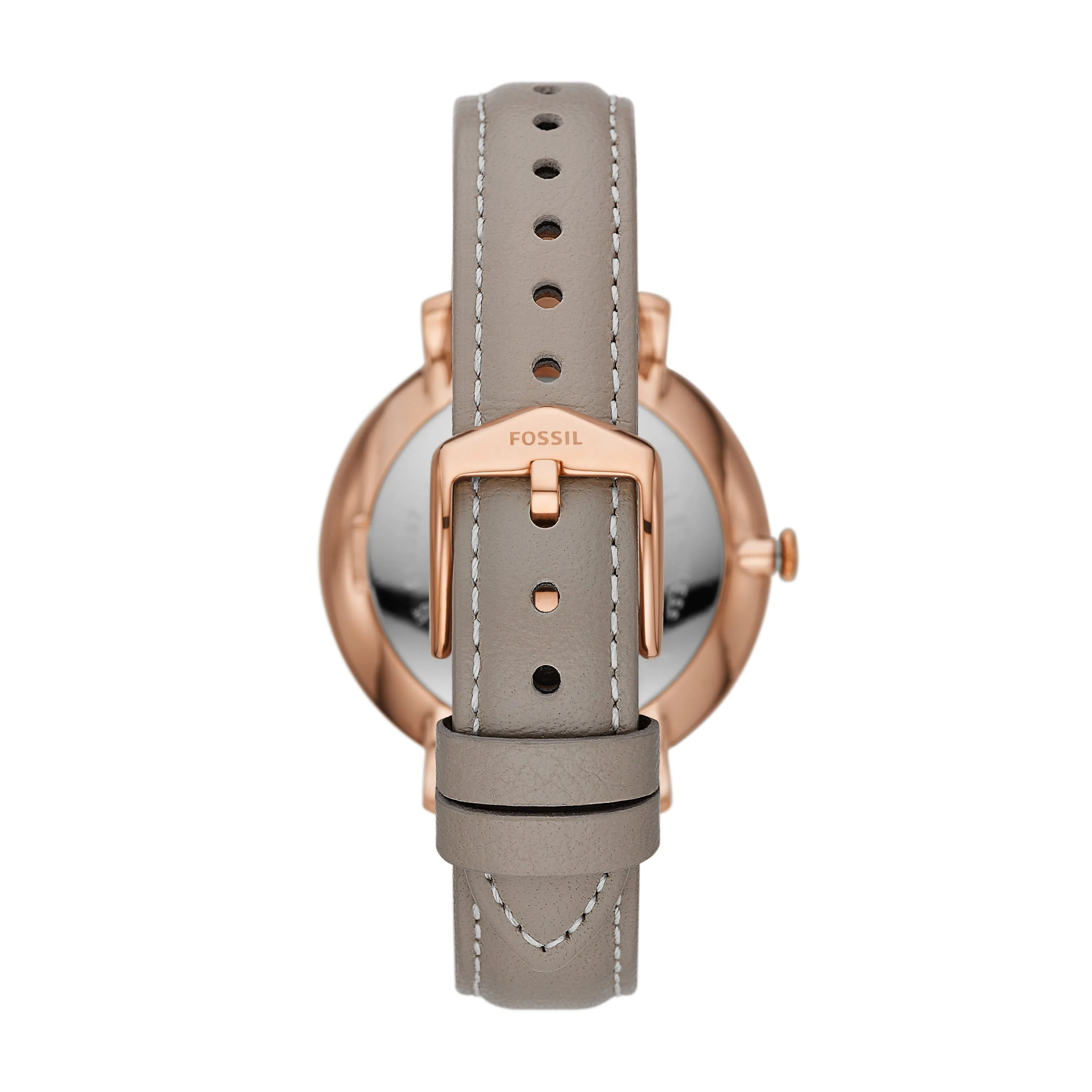 Jacqueline Multifunction Gray Leather Watch