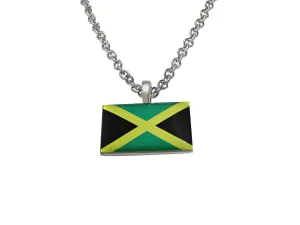 Jamaica Flag Pendant Necklace