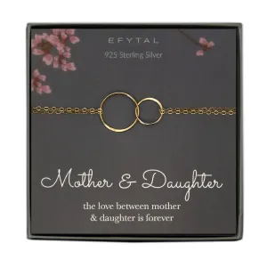 josie connected ring bracelet, goldtone • mother & daughter