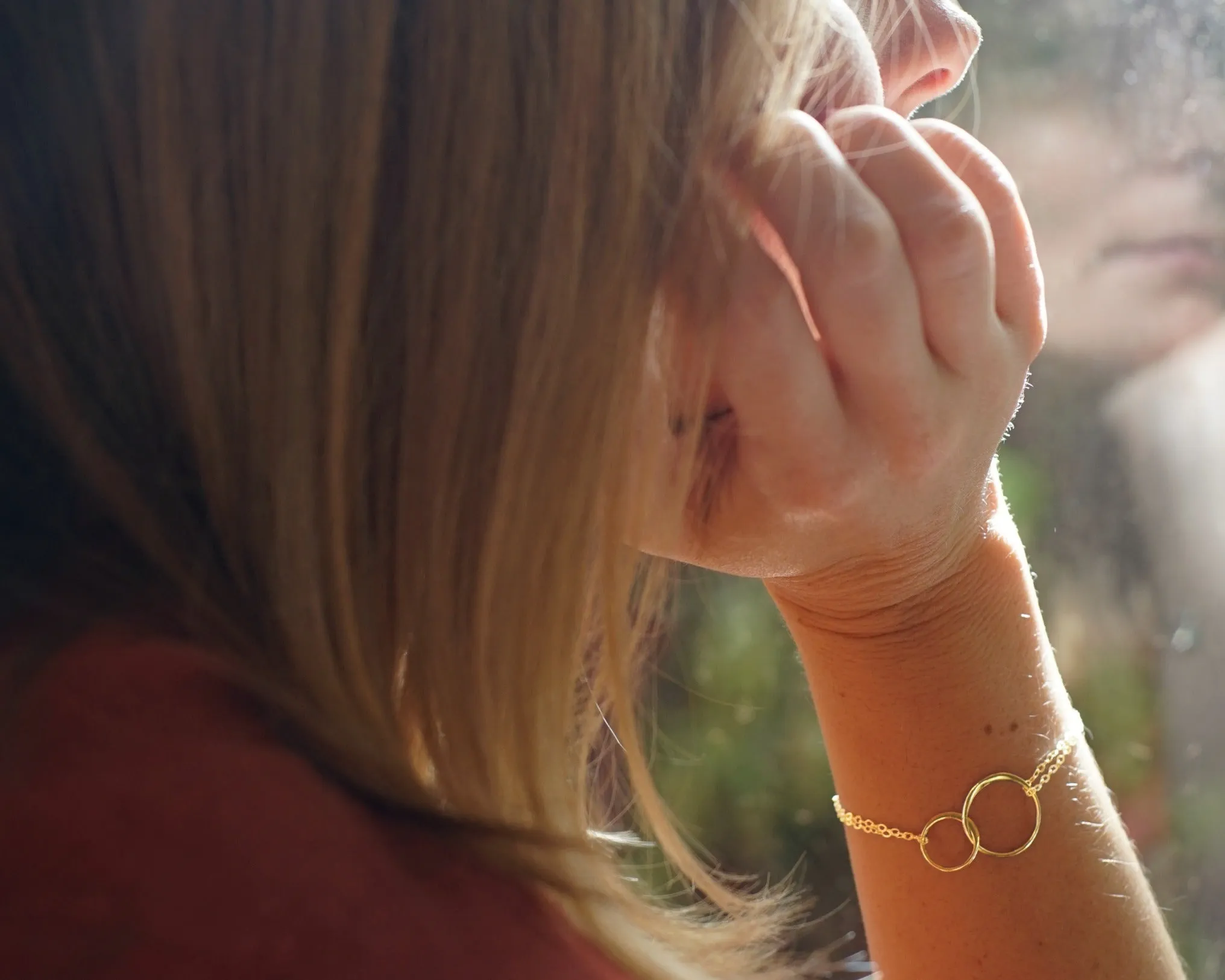 josie connected ring bracelet, goldtone • mother & daughter