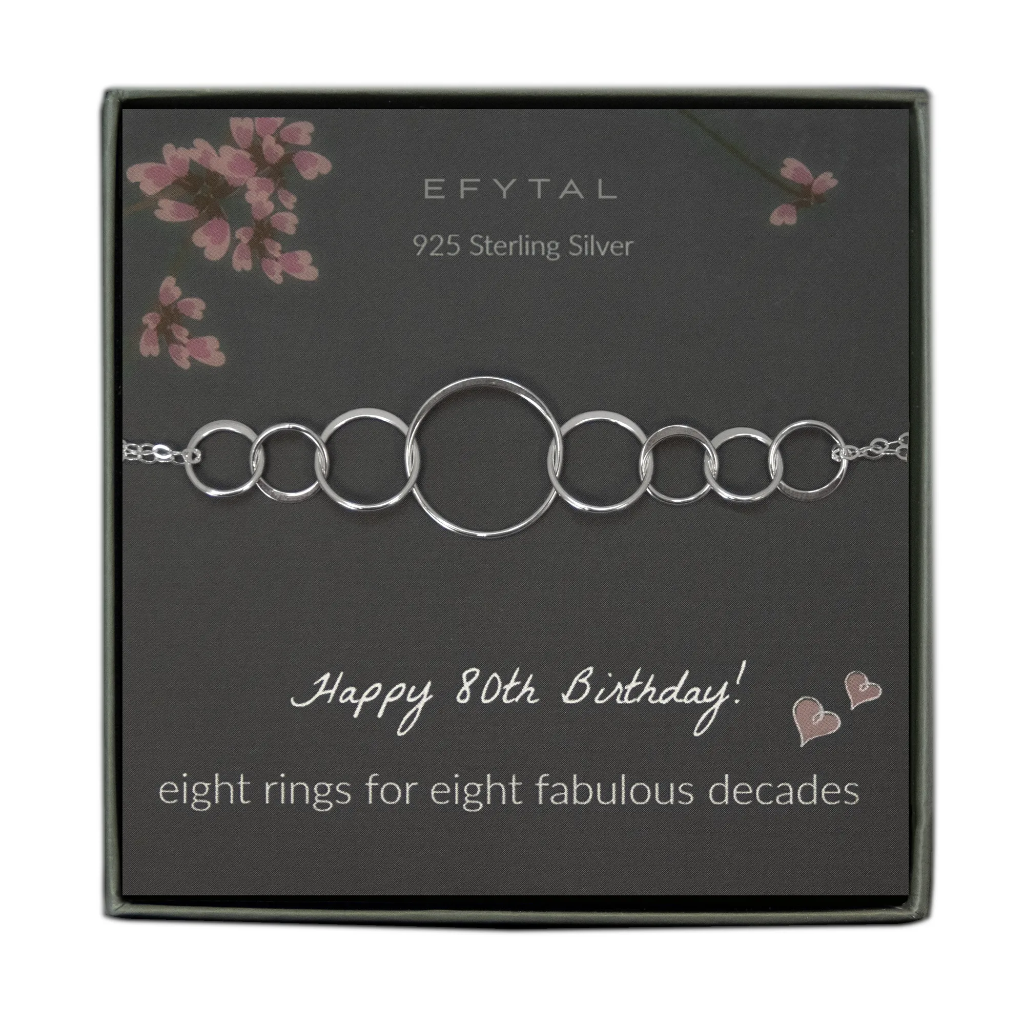 josie eight ring bracelet • happy 80th birthday
