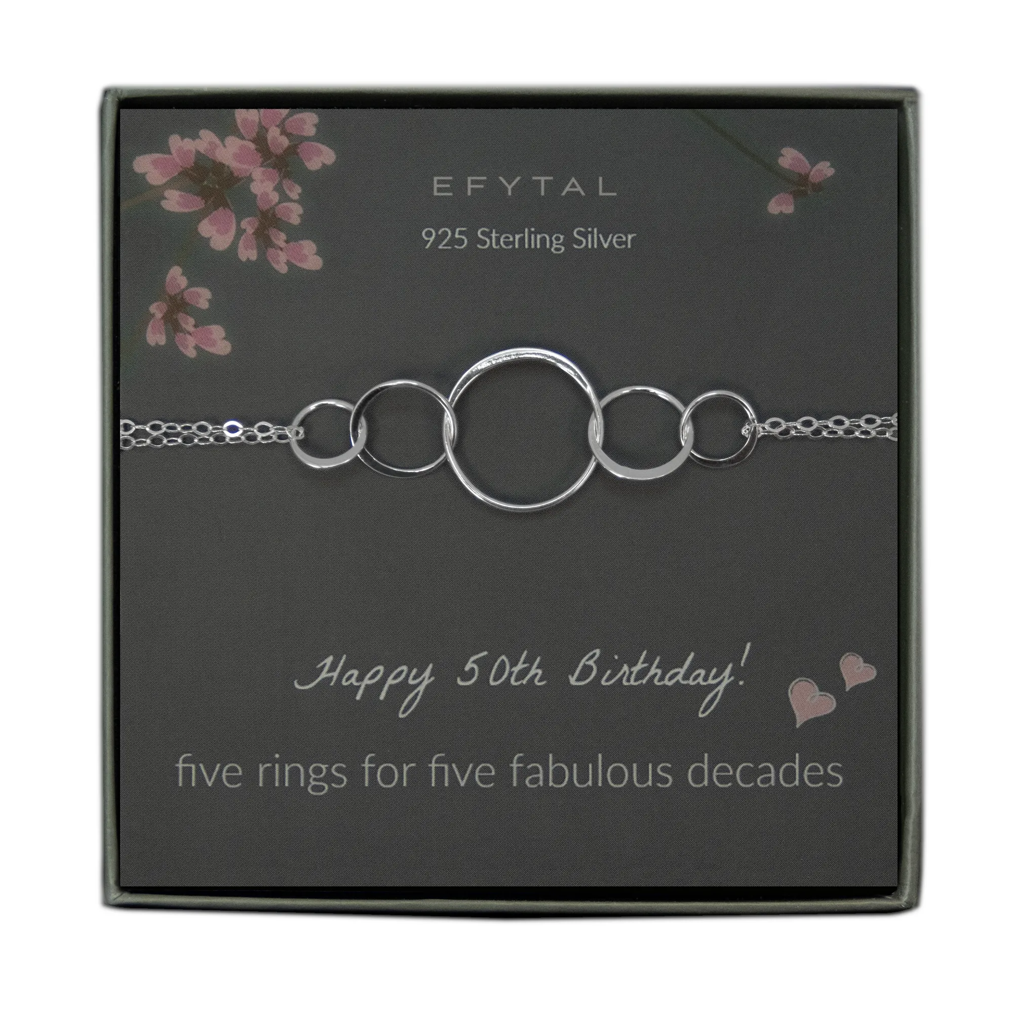 josie five ring bracelet • happy 50th birthday