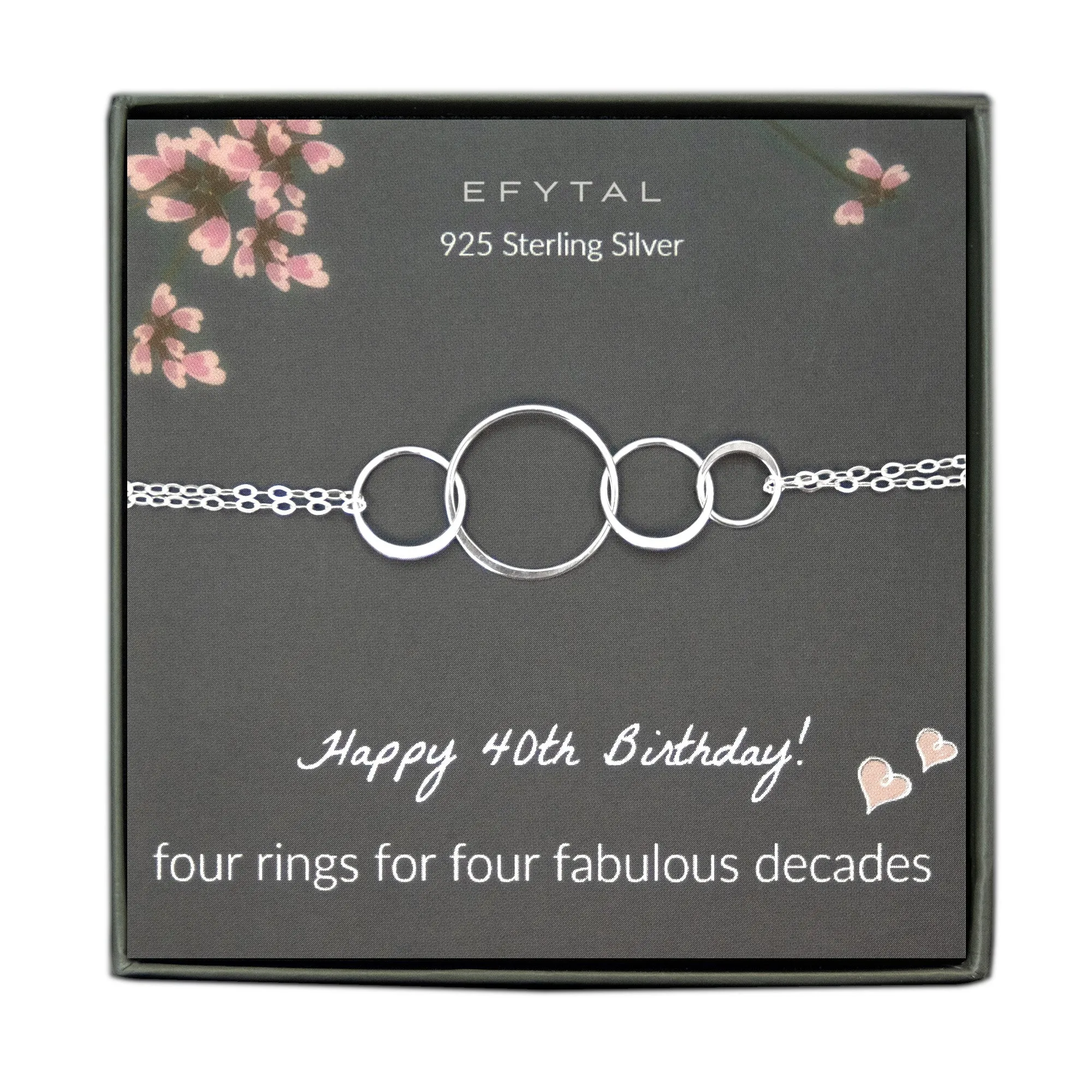 josie four ring bracelet • happy 40th birthday
