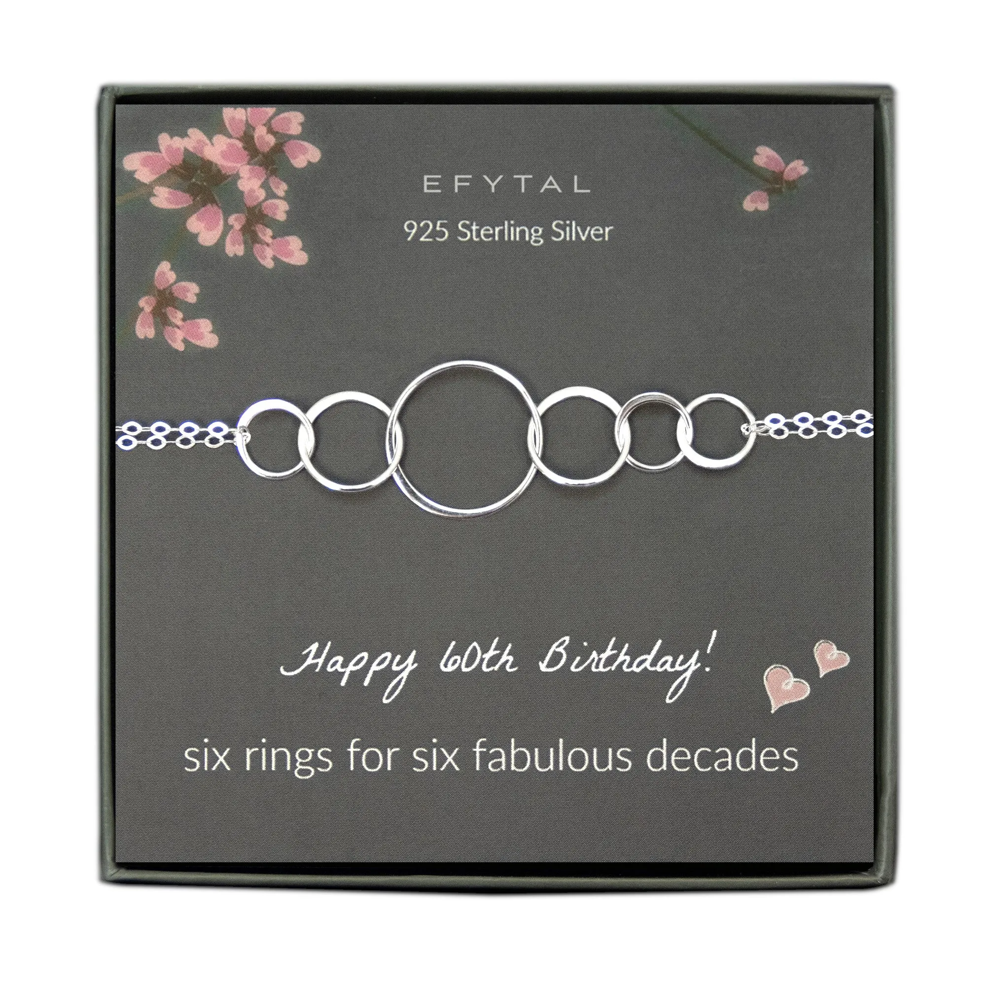 josie six ring bracelet • happy 60th birthday