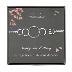 josie six ring bracelet • happy 60th birthday