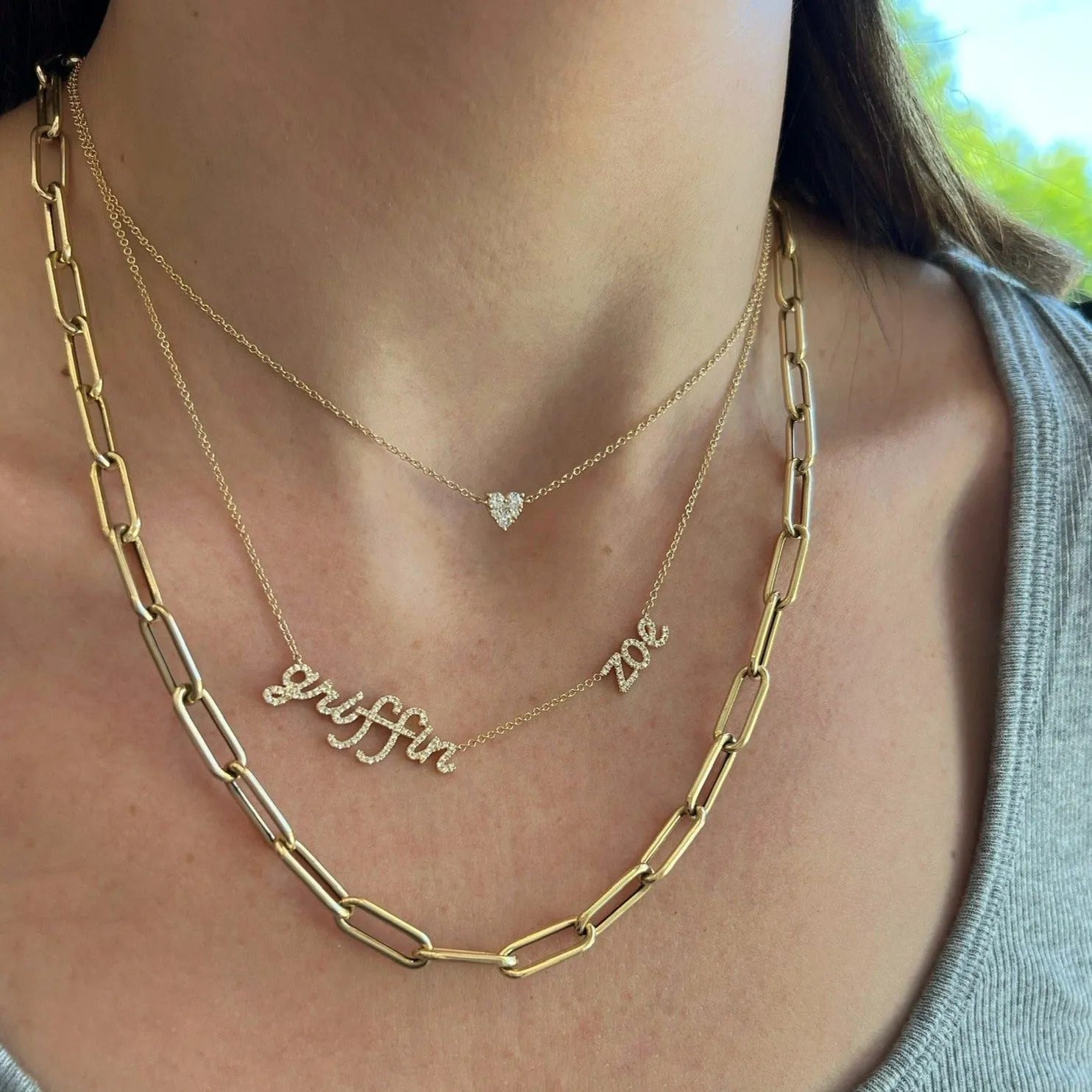 Jumbo Lola Chain Necklace & Triple Wrap Bracelet