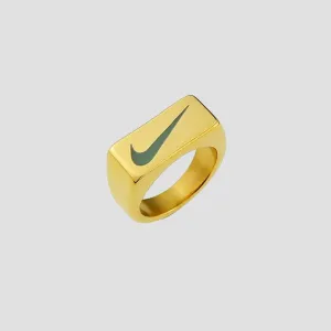 Just Do It 18k Gold Rectangle Ring
