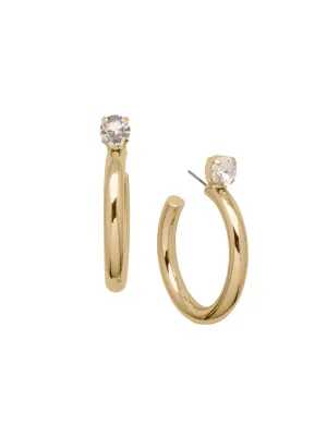 Keeley Studded Hoop Earrings - EFP26BGCRY: Clear
