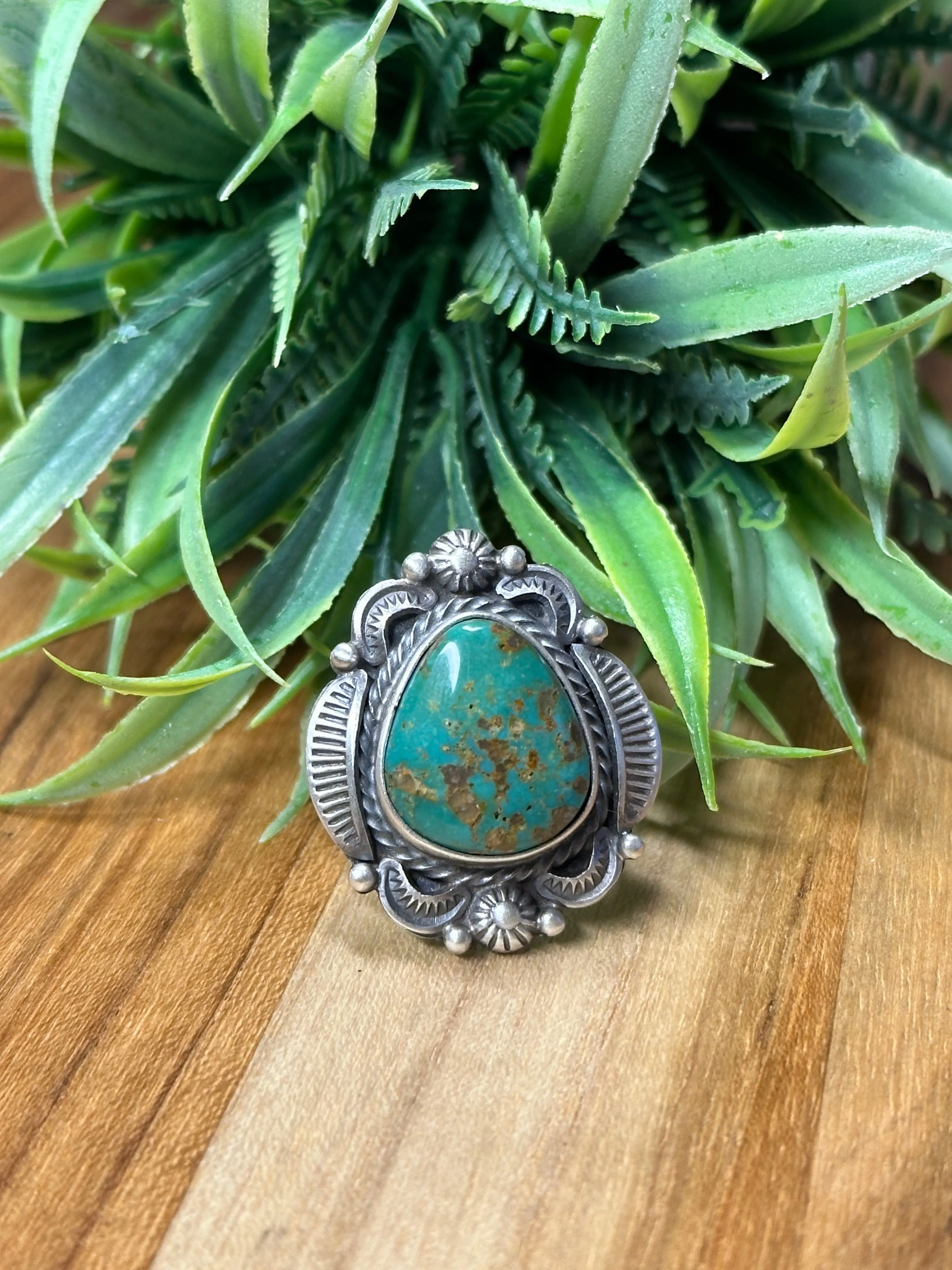 Kingman Teardrop Ring