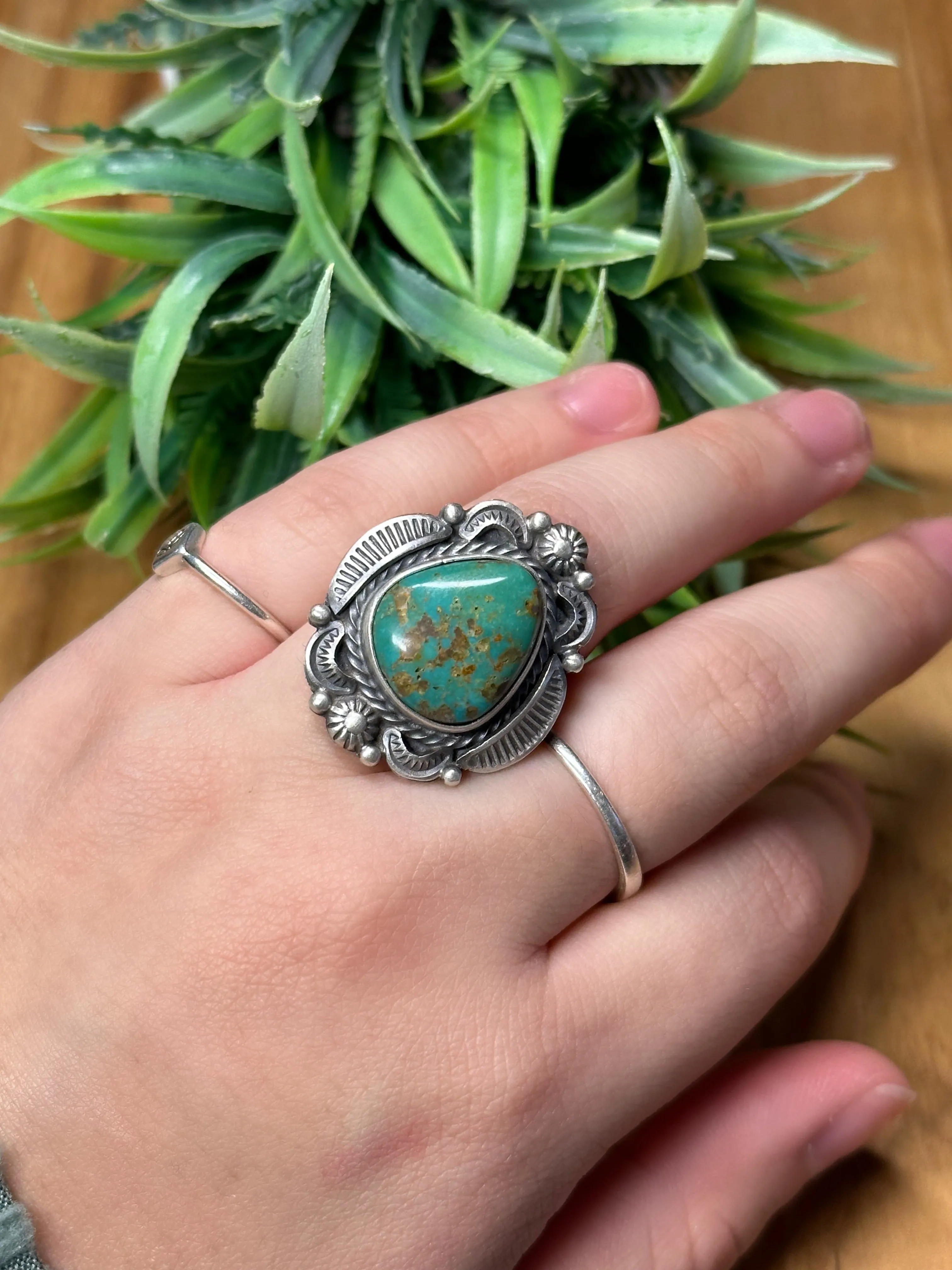 Kingman Teardrop Ring