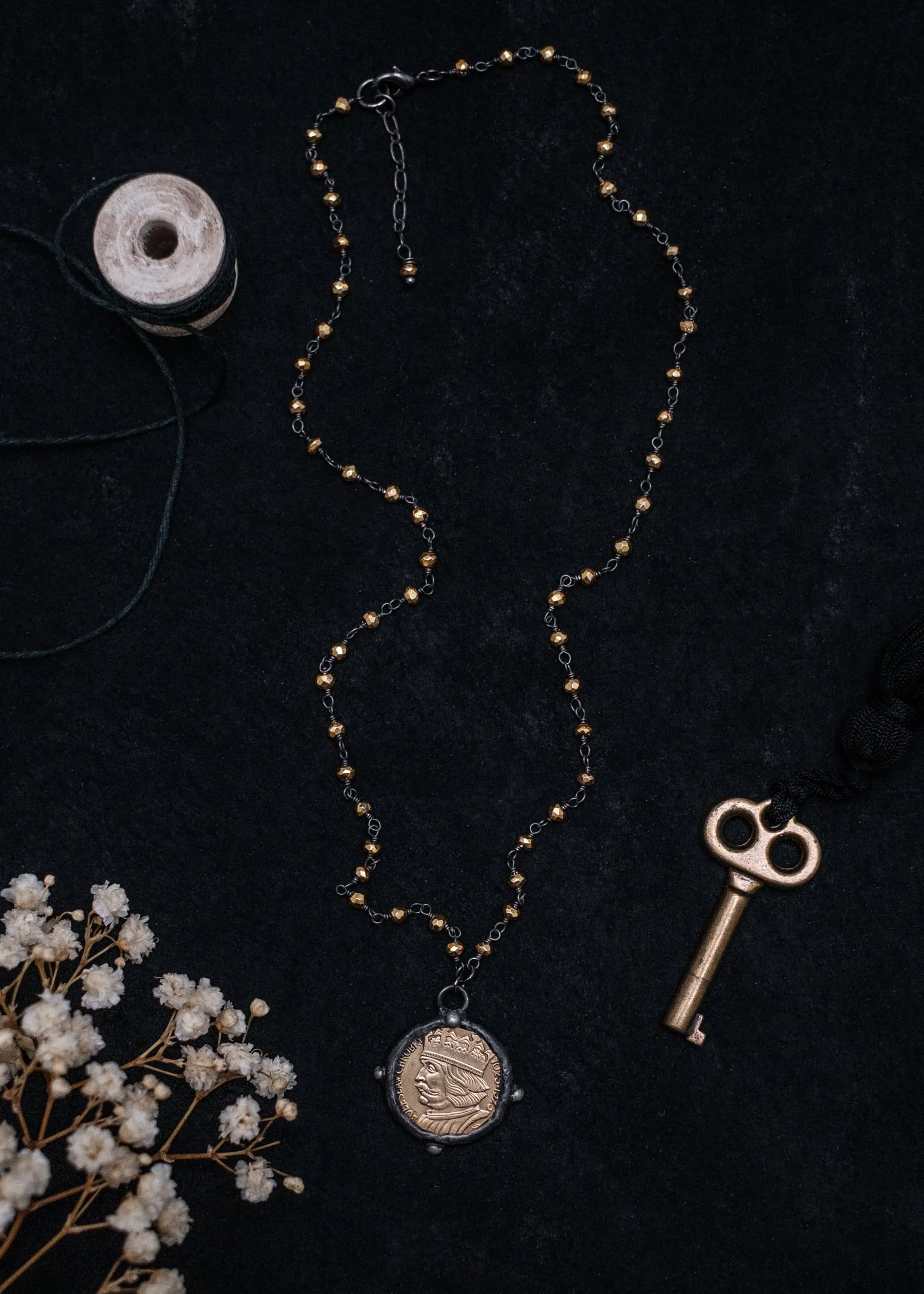King's Head Coin Necklace