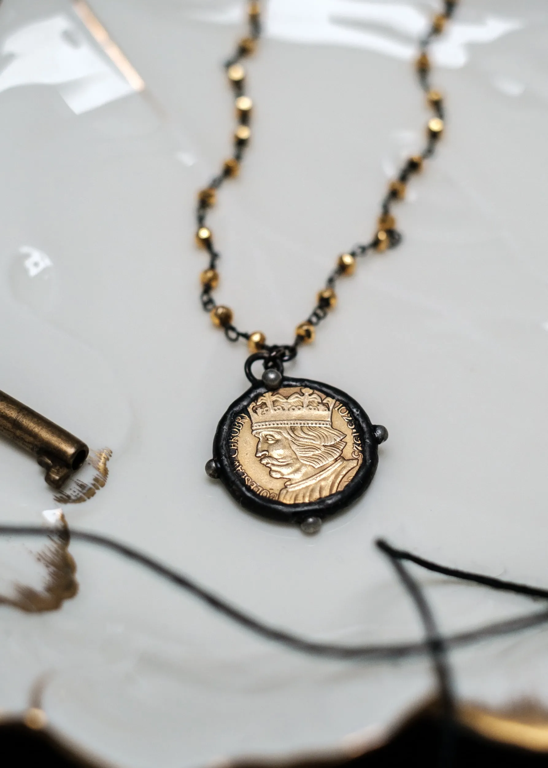 King's Head Coin Necklace
