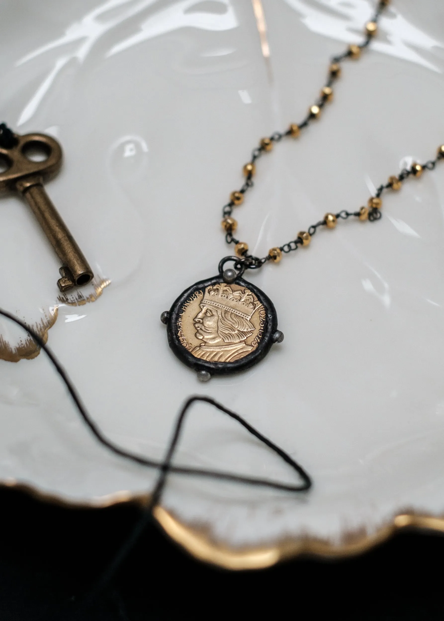 King's Head Coin Necklace