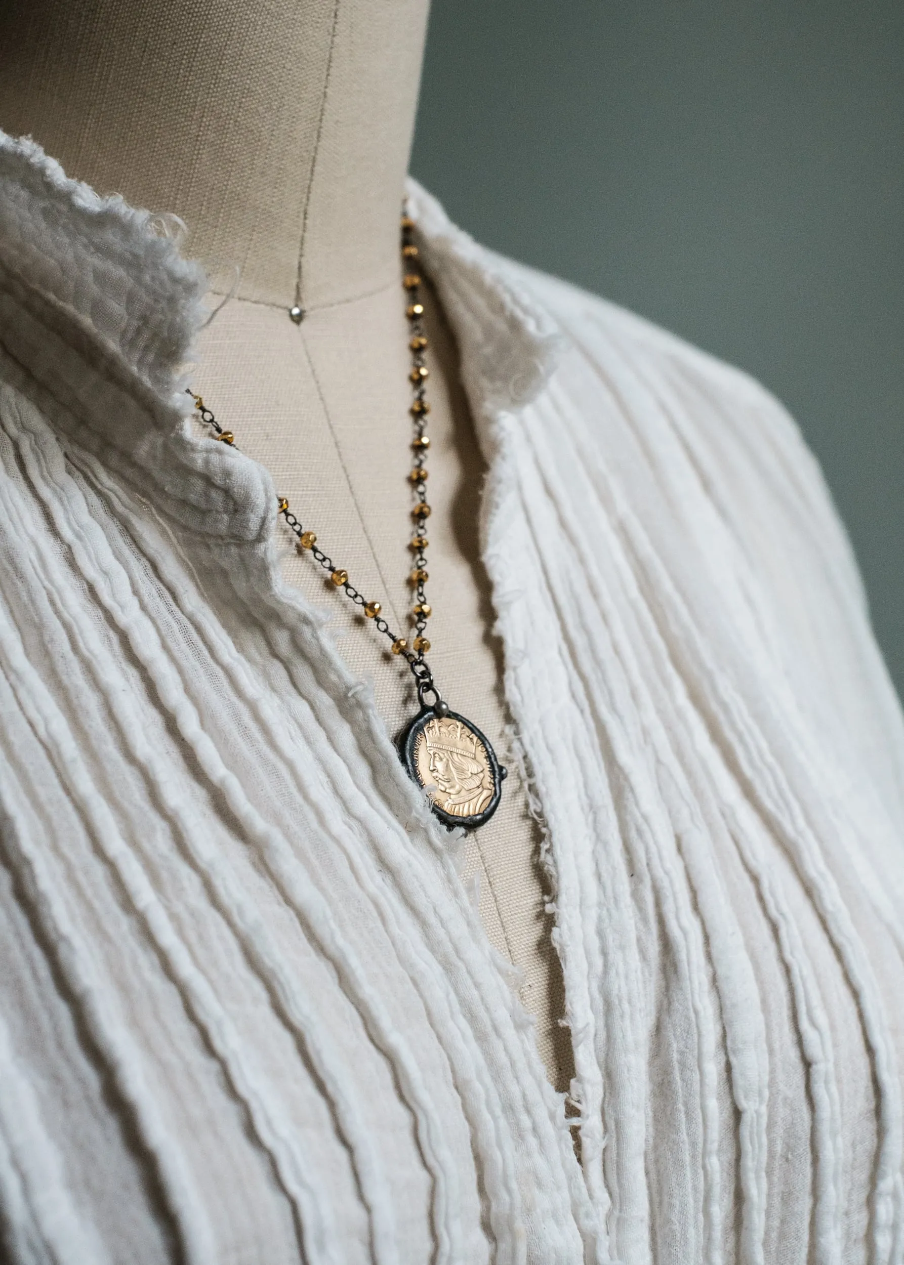 King's Head Coin Necklace