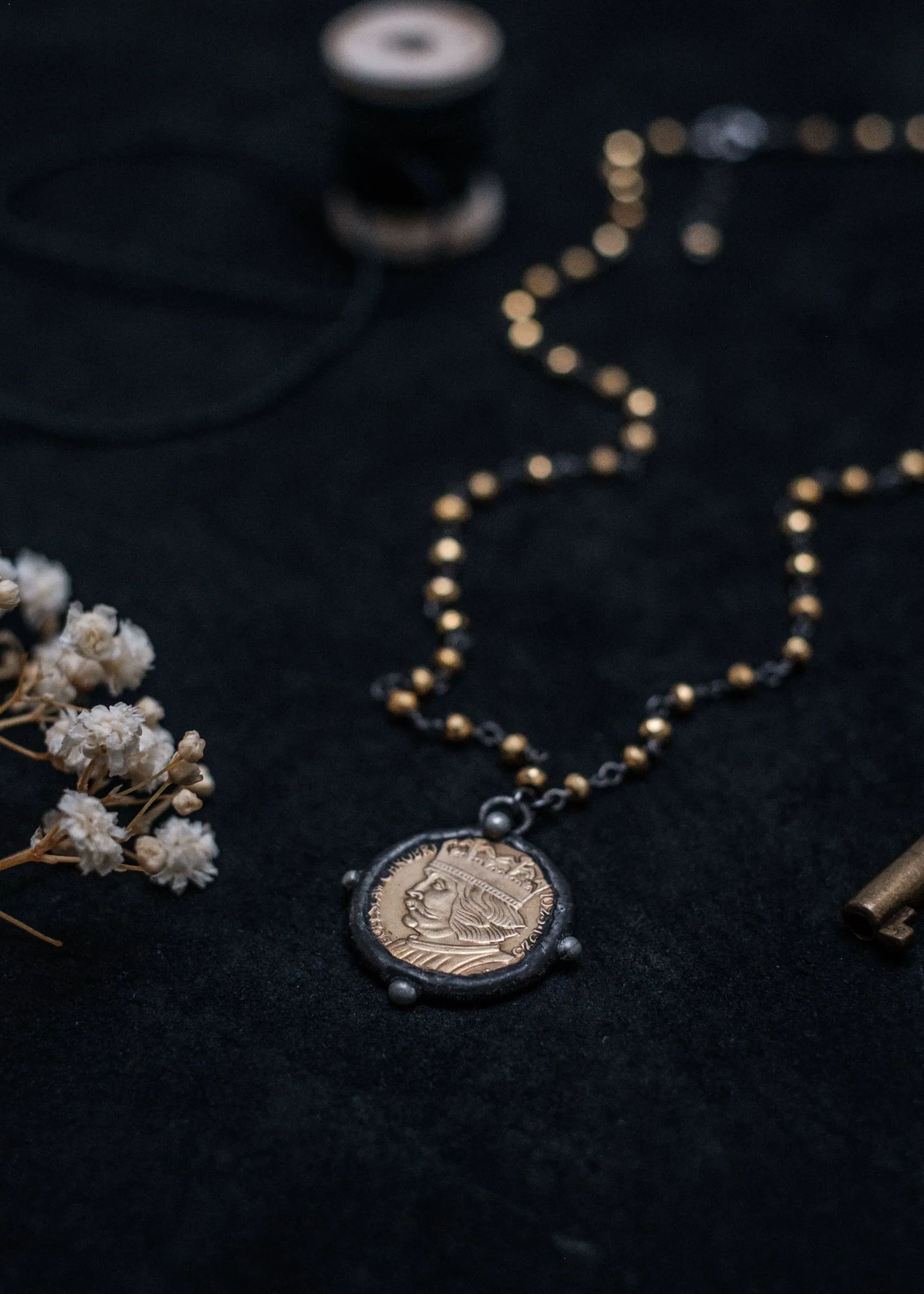 King's Head Coin Necklace