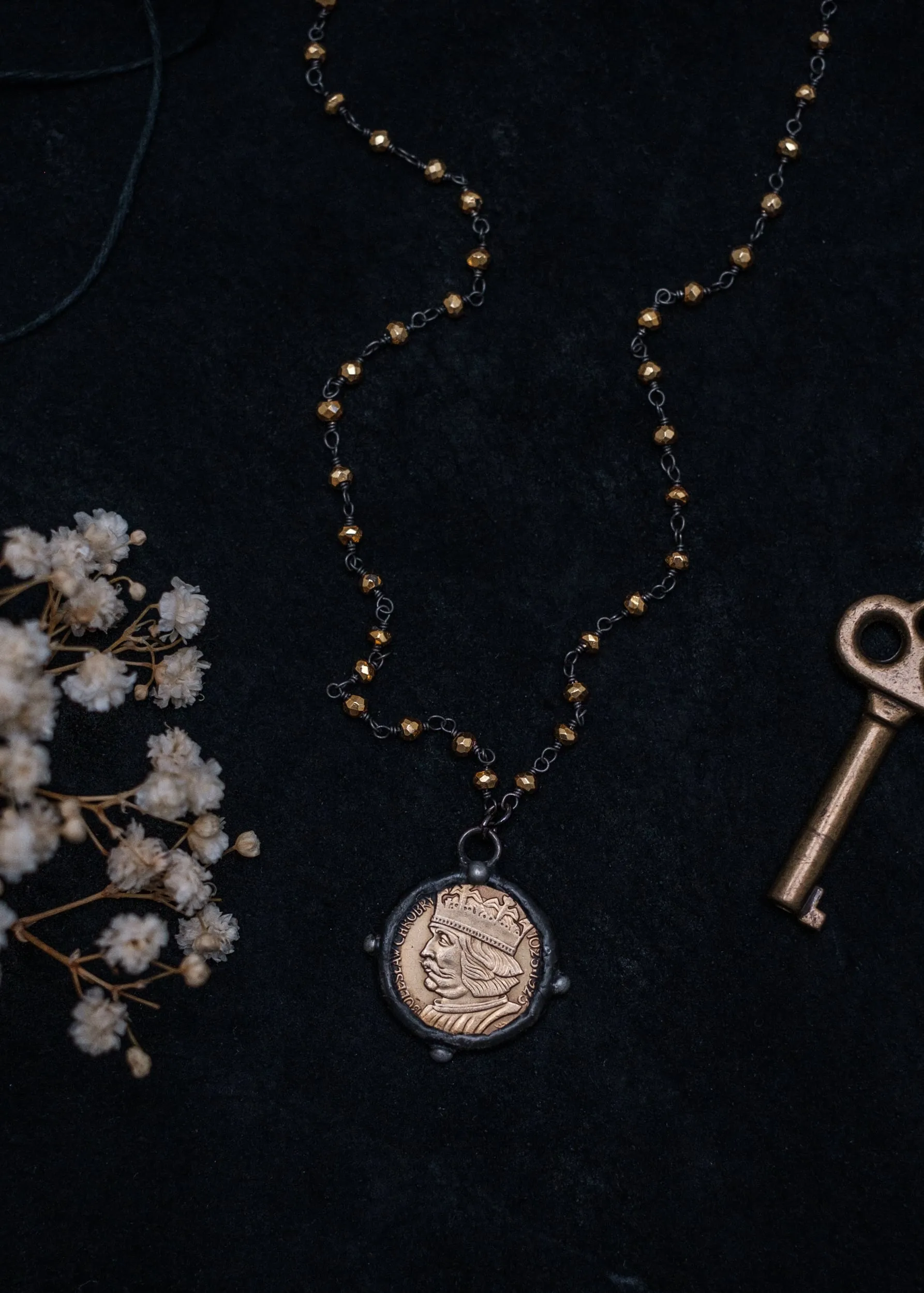King's Head Coin Necklace