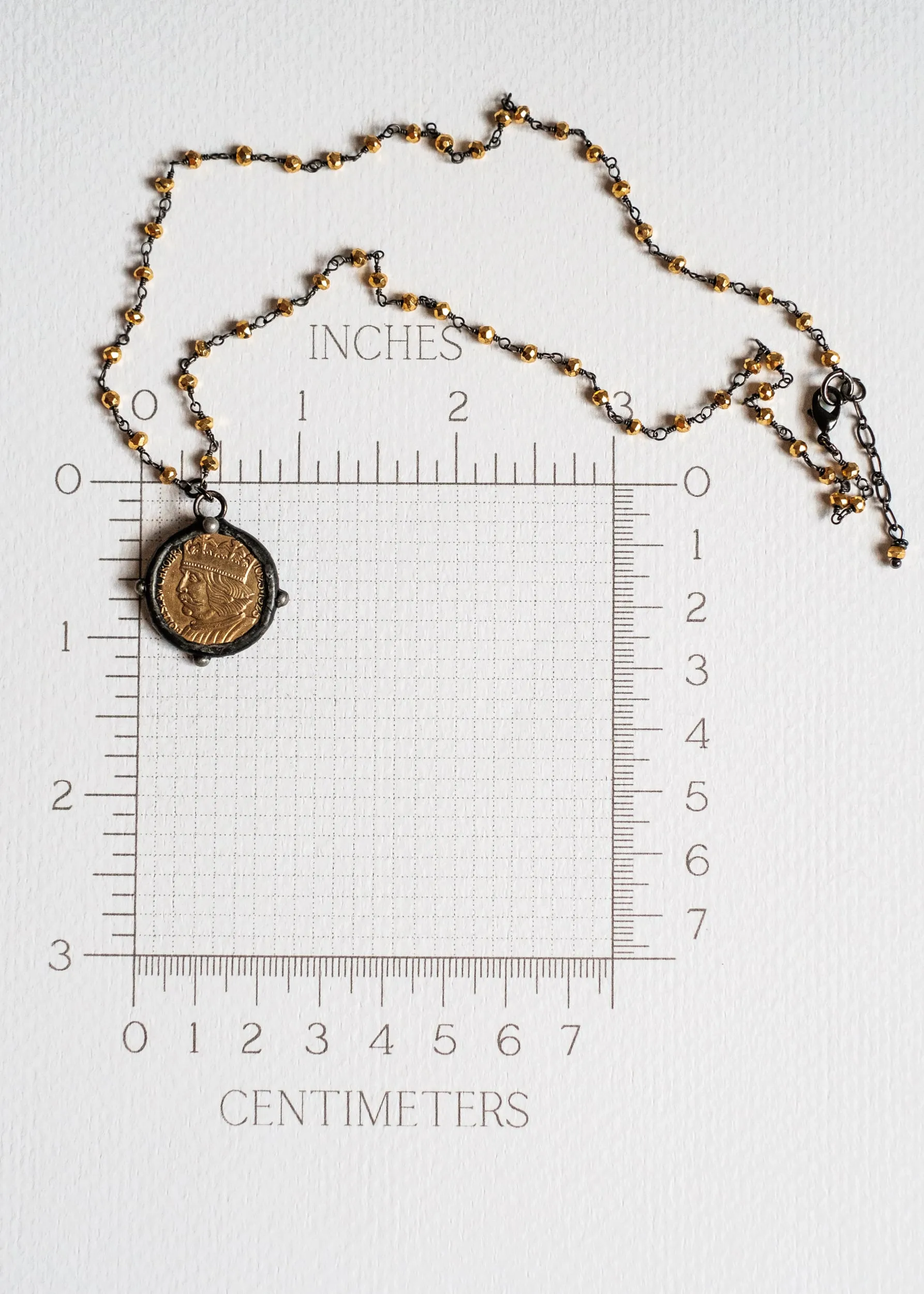 King's Head Coin Necklace