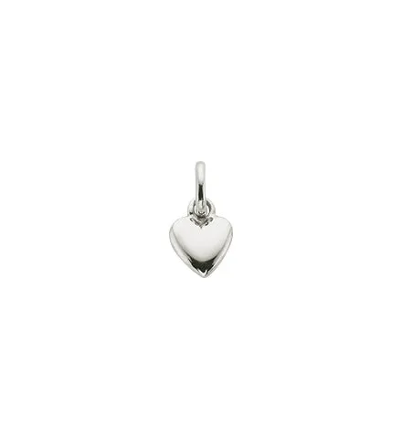 Kirstin Ash Heart Charm in Silver