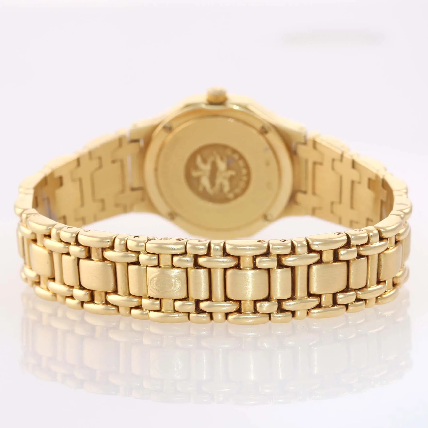 Ladies Concord Saratoga 18k Yellow Gold Diamond Quartz 23mm Watch 51-73-287