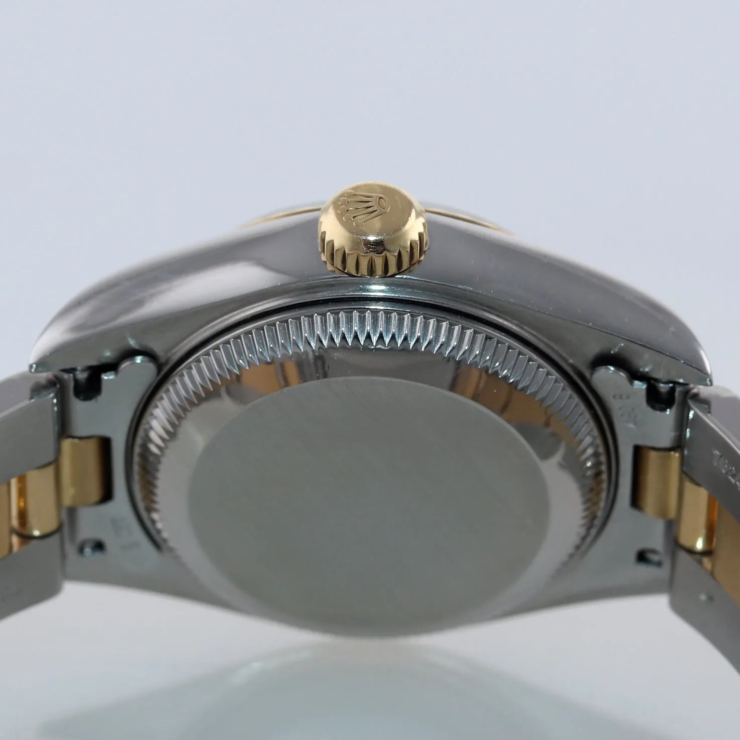 Ladies Rolex DateJust 79173 Champagne Oyster Two-Tone Gold 26mm Watch Box