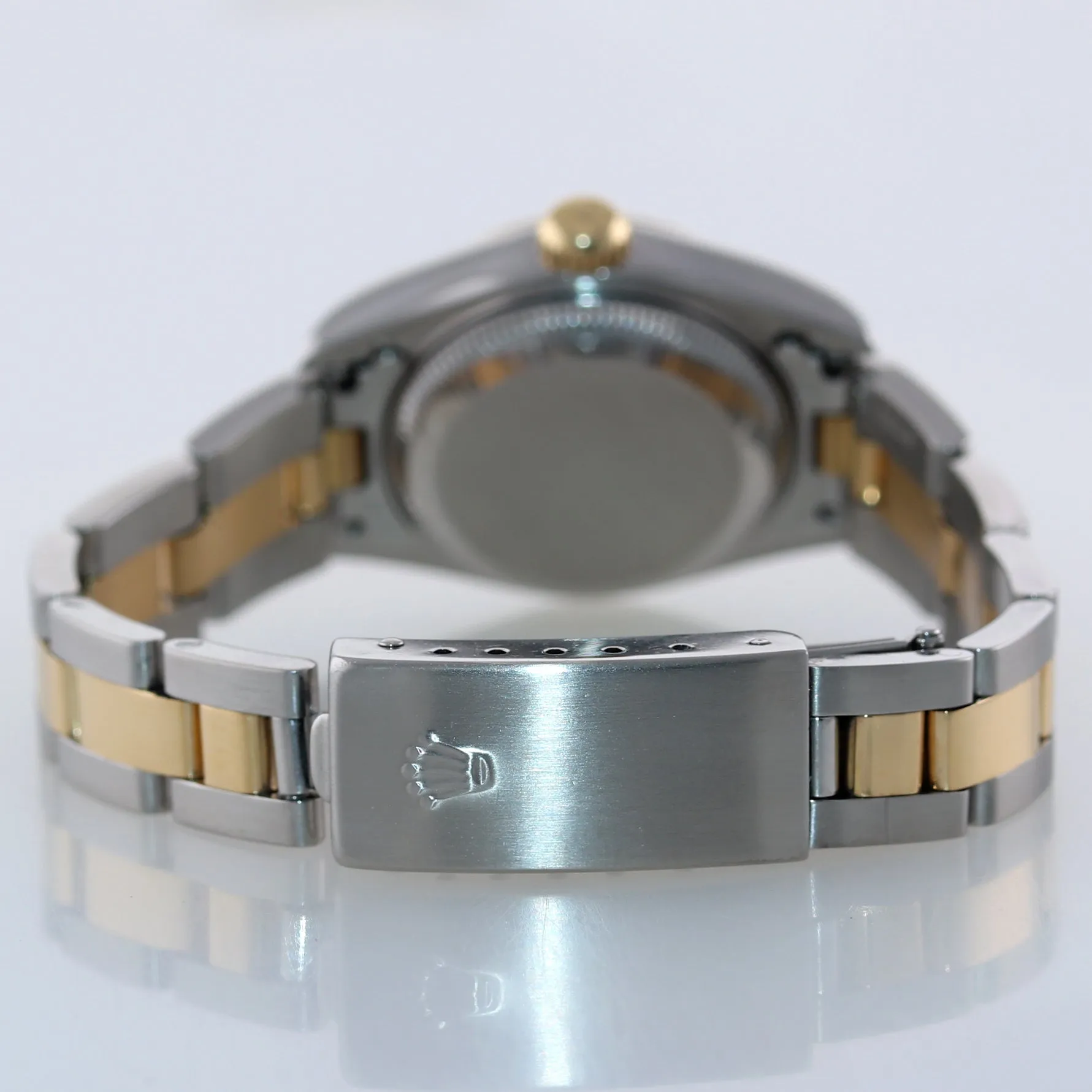 Ladies Rolex DateJust 79173 Champagne Oyster Two-Tone Gold 26mm Watch Box