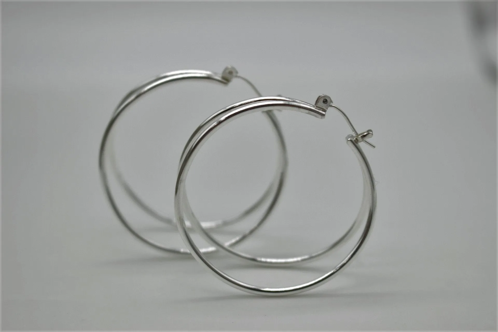 Large Double Hoop Earrings