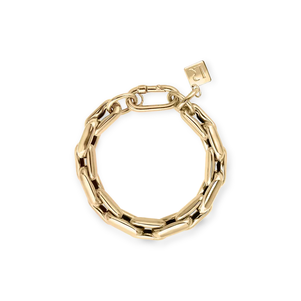 LAUREN - Yellow Gold Small Links Bracelet