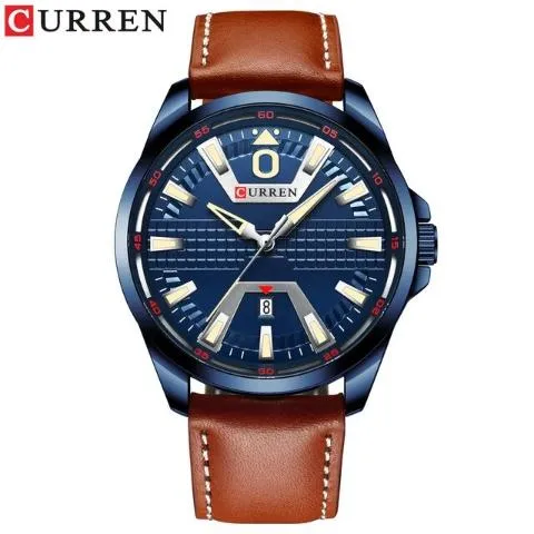 Leather Band Business Watch (Dial 4.7cm)