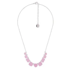 Les Nereides,9 Pink Stones La Diamantine Necklace,One Size