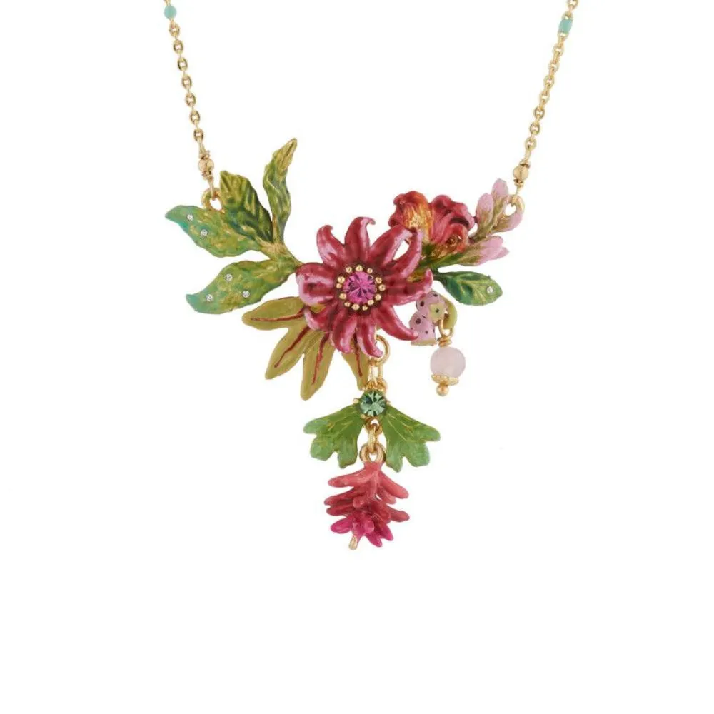Les Nereides,Pink Bananas Thin Necklace,One Size