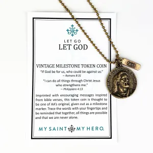 Let Go Let God Necklace - Bead Ball (NK00066)