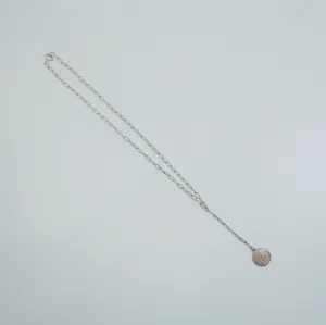 Letter Coin Chain Lariat Necklace