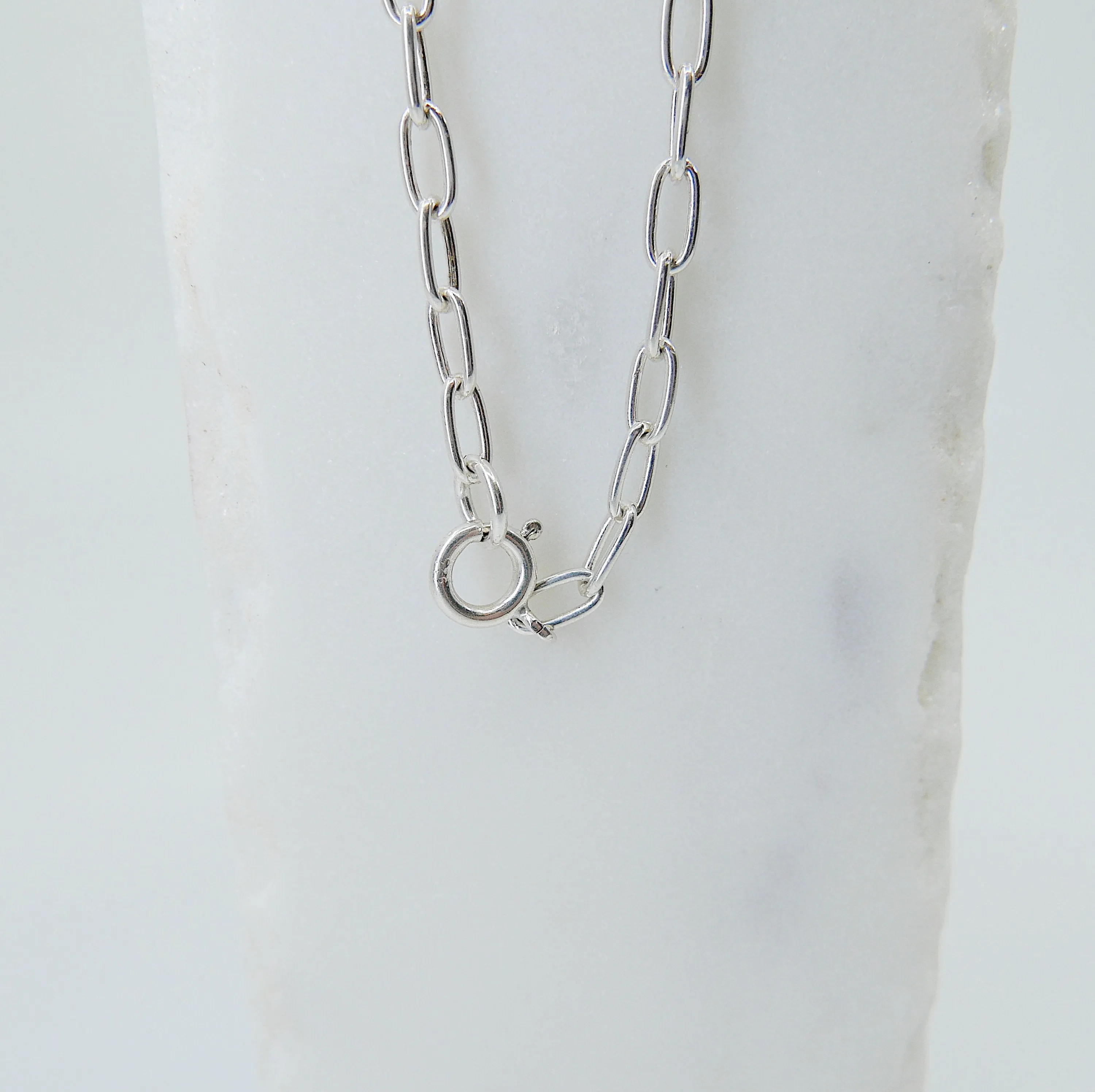Letter Coin Chain Lariat Necklace