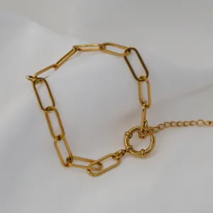 Lizzy - Jumbo Paperclip Chain Bracelet
