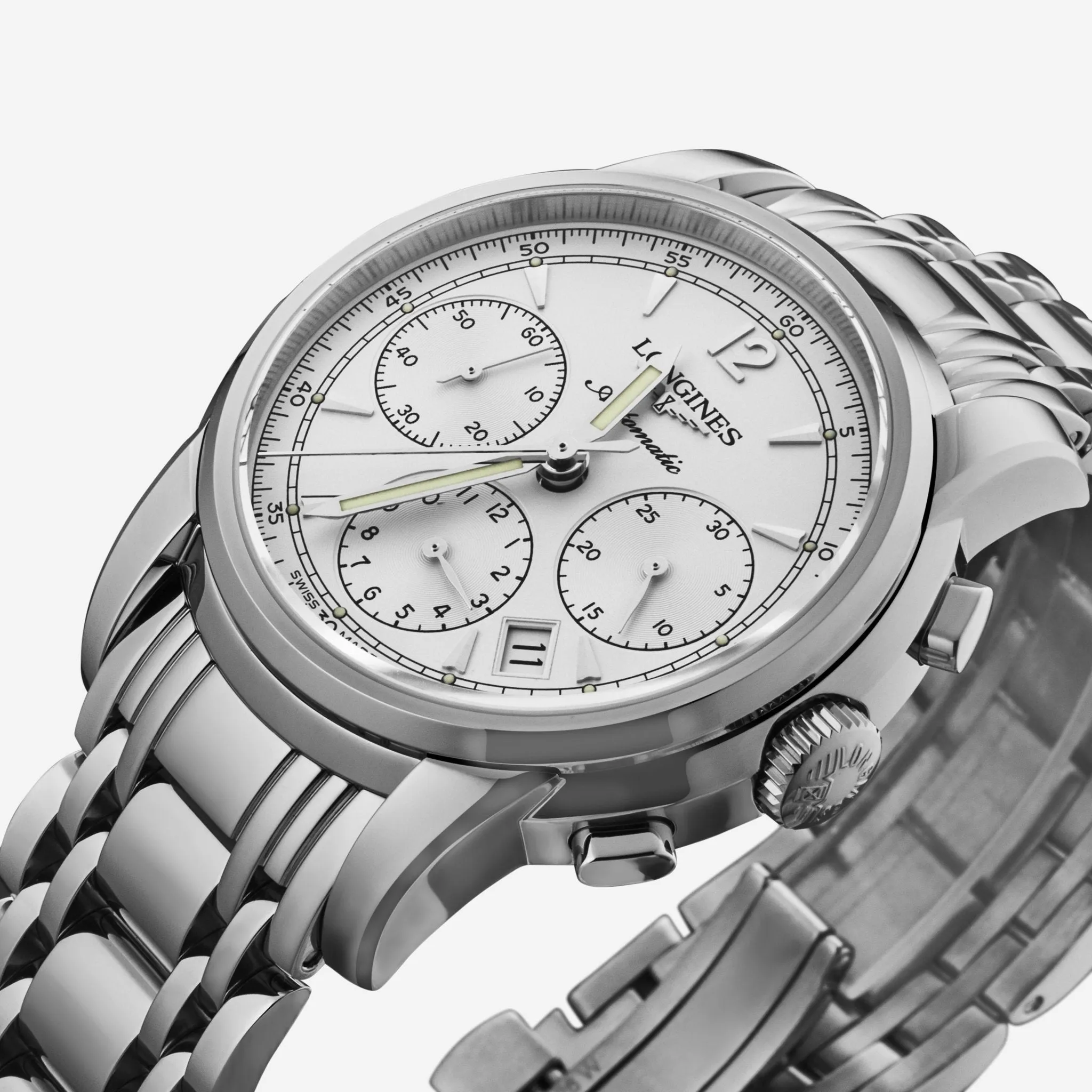 Longines Saint-Imier Chronograph White Dial Automatic Men's Watch L27524726