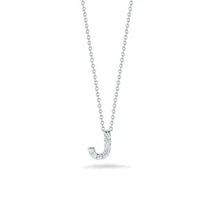 LOVE LETTER J PENDANT WITH DIAMONDS