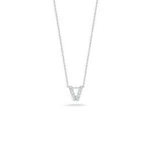 Love Letter V Pendant With Diamonds