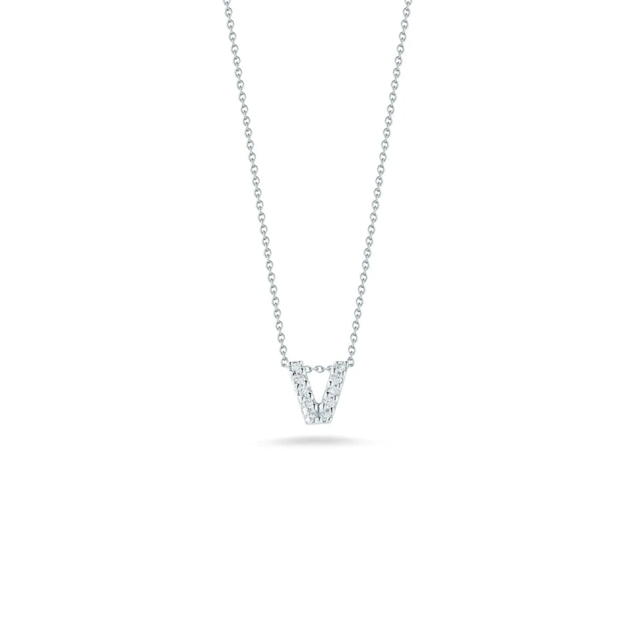 Love Letter V Pendant With Diamonds