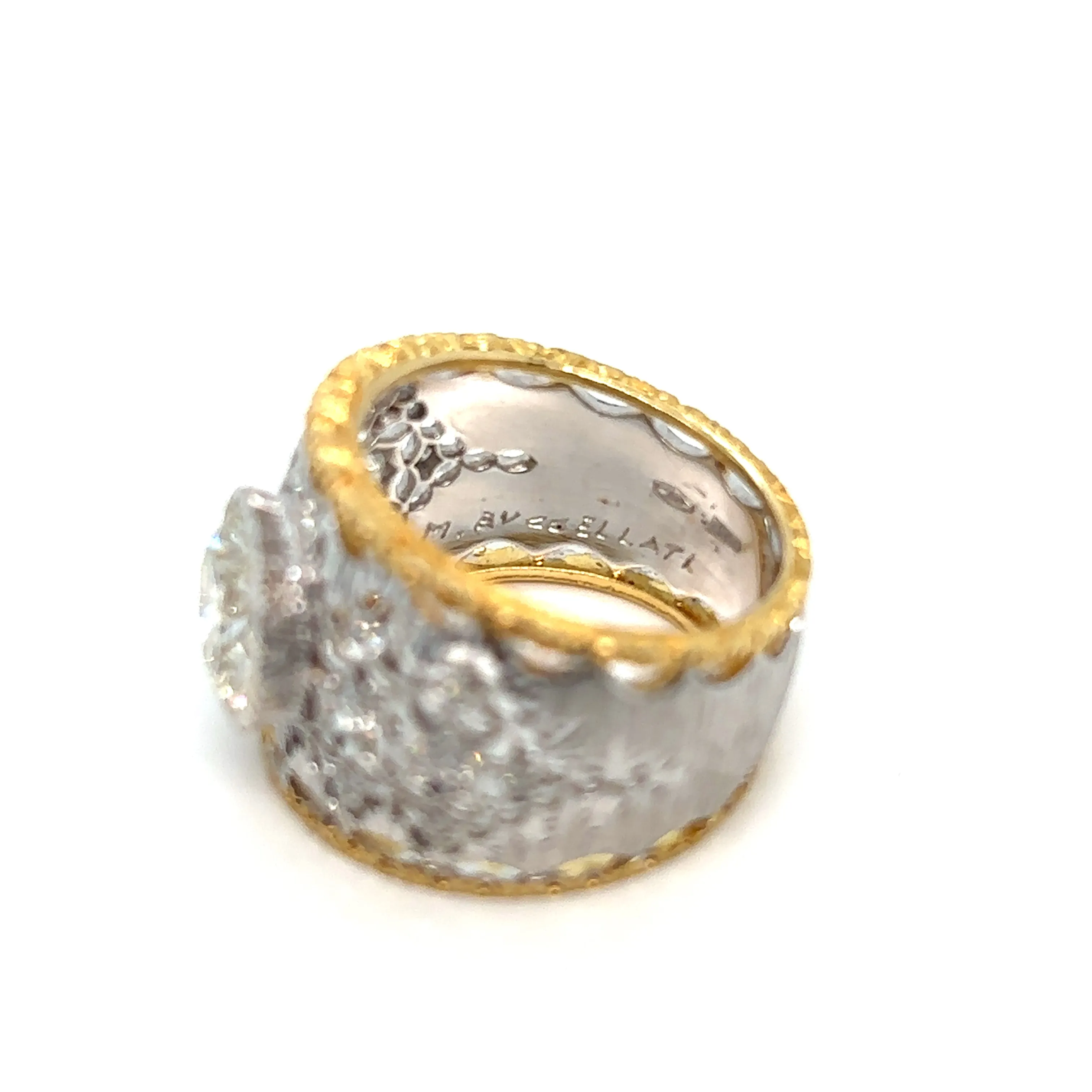 Mario Buccellati Diamond Gold Band Ring