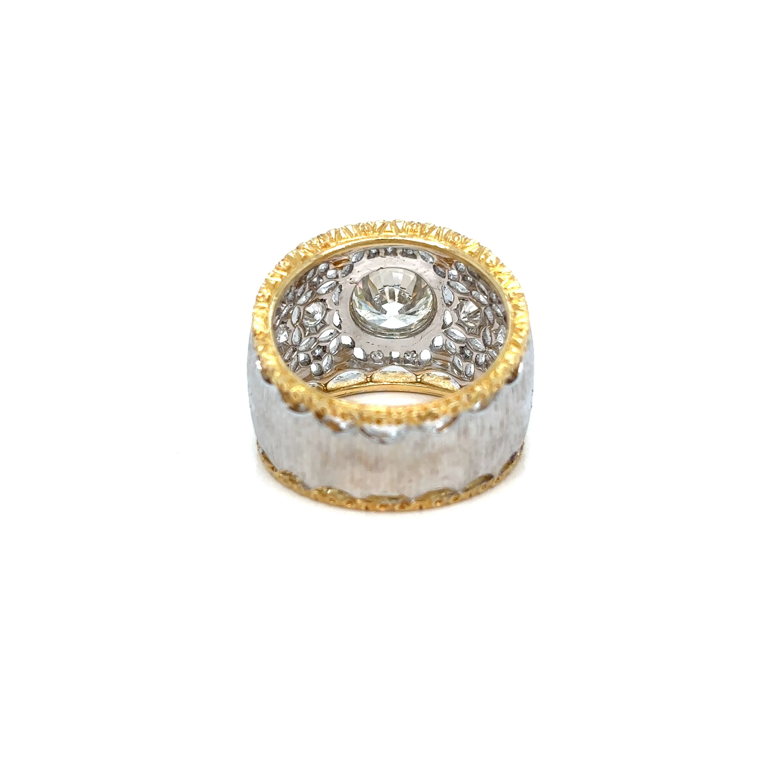 Mario Buccellati Diamond Gold Band Ring