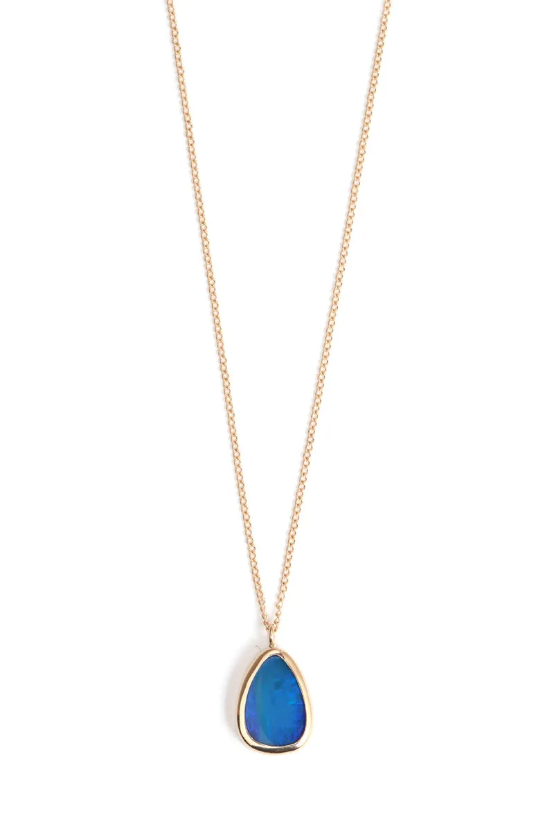 Medium Freeform Opal Pendant Necklace