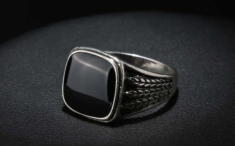 Men Biker Silver Jewelry Fashion Wedding Rings For Men