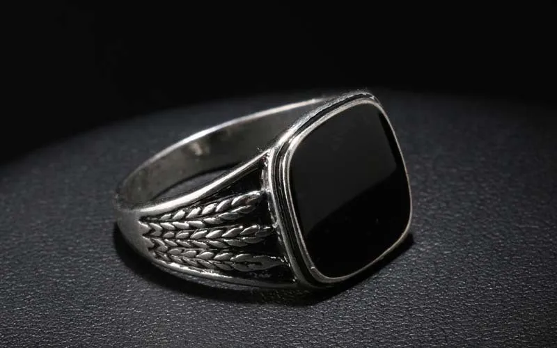 Men Biker Silver Jewelry Fashion Wedding Rings For Men