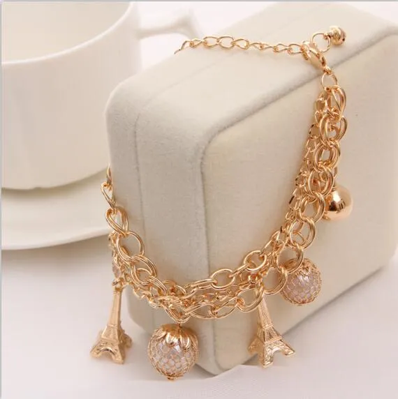 MINHIN Sweety Butterfly Decoration Charming Bracelet For Girl New Design Multi Layers Chain Bracelet Perfect Banquet Accessory