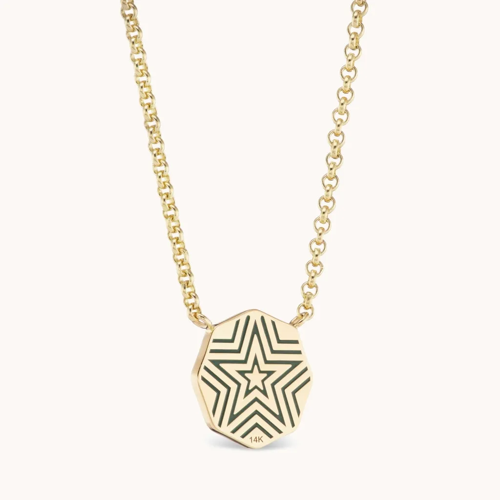 Mini Porta Fortuna Necklace Pink Tourmaline