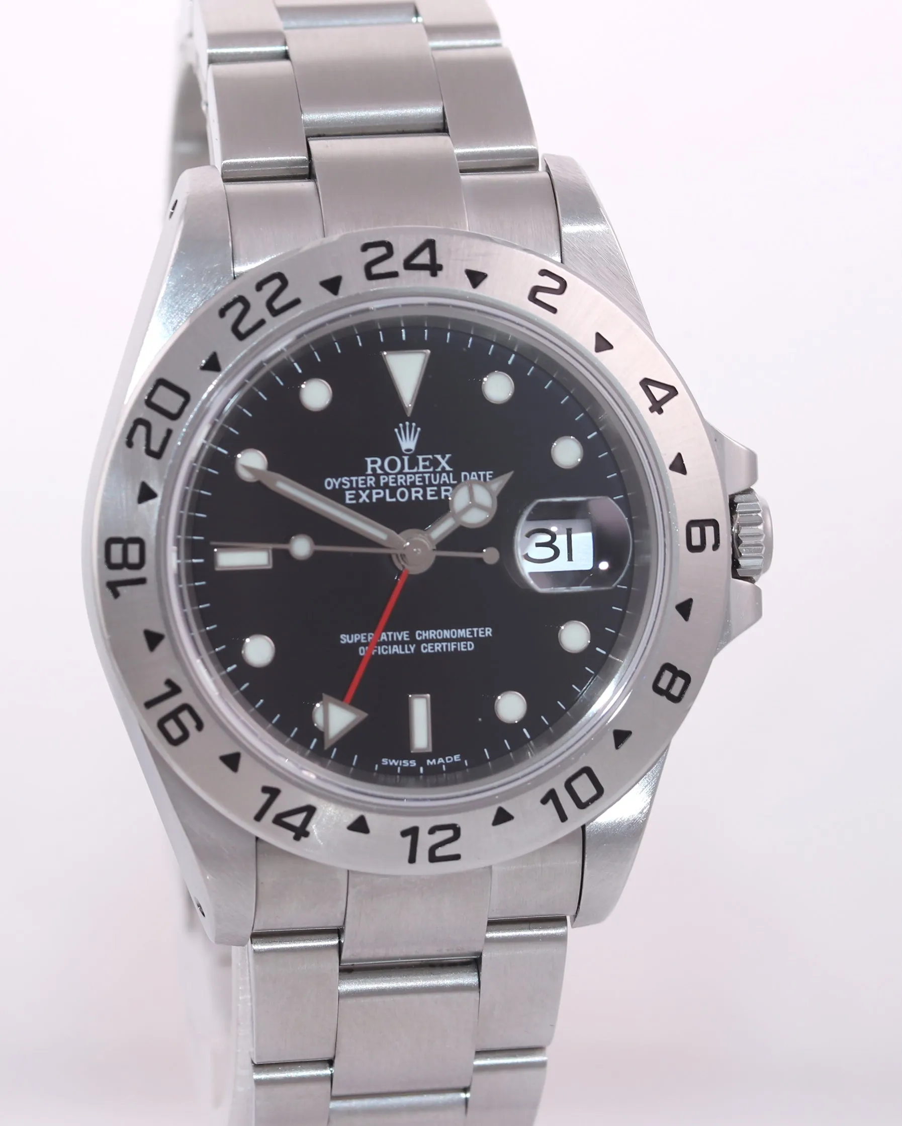 MINT 2001 Rolex Explorer II 16570 Black Date GMT 40mm Watch Box