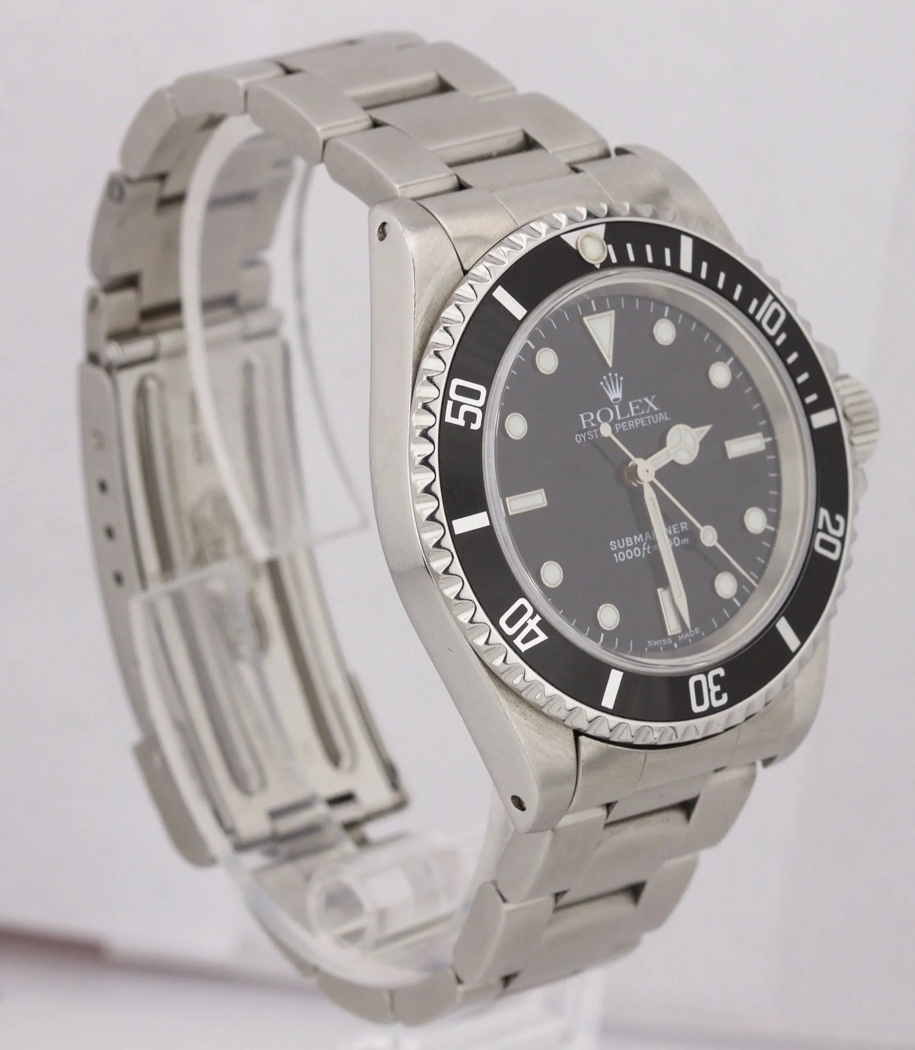 MINT 2001 Rolex Submariner No-Date 14060 M P Stainless Black Dive 40mm Watch